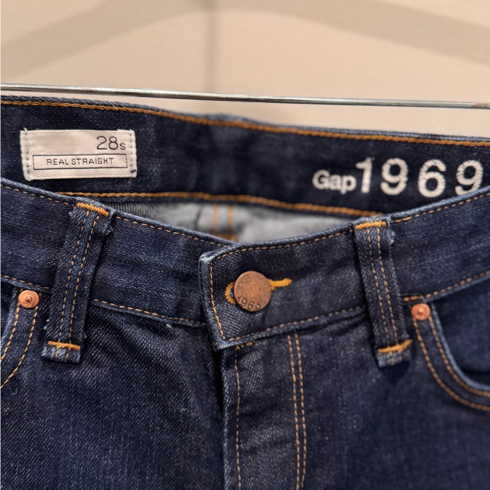 GAP 1969: Women's Dark Blue Straight Leg Jeans